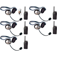 

Eartec SC-1000 5-User Two-Way Radio System with 5x Monarch Inline PTT Headsets