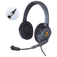 

Eartec Max 4G Double-Ear Midweight Headset with Mic and 5-Pin XLR Male Connector for Pro Audio Radios