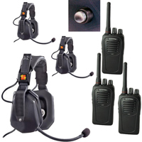 

Eartec SC-1000 3-User Two-Way Radio System with 3x Ultra Double Shell Mount PTT Headsets