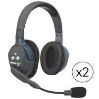 

Eartec UL2D UltraLITE 2-Person Dual-Ear Headset System with Dual-Ear Master Headset and Dual-Ear Remote Headset