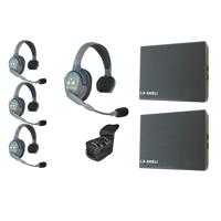 

Eartec UL4S UltraLITE 4-Person Single-Ear Headset System - Bundle with 2x Spare 3.7V Li-Ion Rechargeable Batteries