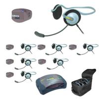 

Eartec UPMON7 7-Person HUB Intercom System with 7x UltraPAK Remote Beltpack Transceiver, 7x Monarch Plug-In Headset, 8x Batteries, 8-Bay Charger and Softside Case