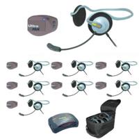 

Eartec UPMON8 8-Person HUB Intercom System with 8x UltraPAK Remote Beltpack Transceiver, 8x Monarch Plug-In Headset, 9x Batteries, 8-Bay Charger and Softside Case