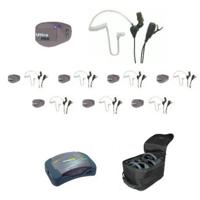 

Eartec UPSST8 8-Person HUB Intercom System with 8x UltraPAK Remote Beltpack Transceiver, 8x SST Headset, 9x Batteries, 8-Bay Charger and Softside Case