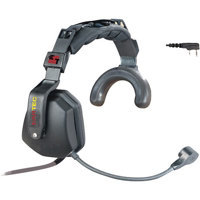 

Eartec Ultra Single-Ear Heavy Duty Inline PTT Headset with Mic and Kenwood 2 Pin Connector for Wireless Radios