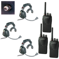 

Eartec SC-1000 3-User Two-Way Radio System with 3x Ultra Single Shell Mount PTT Headsets