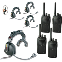 

Eartec SC-1000 4-User Two-Way Radio System with 4x Ultra Single Inline PTT Headsets