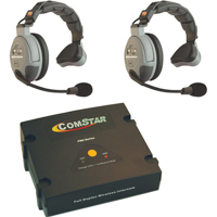 

Eartec Comstar XT-2 2 Person Full Duplex Wireless Intercom System, Single Ear Headsets