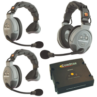 

Eartec Comstar XT-3AU 3 Person Full Duplex Wireless Intercom System, Australian Version