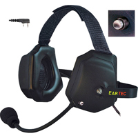 

Eartec XTreme Double Ear Heavy Duty Shell Mount PTT Headset with Mic and Kenwood 2 Pin Connector for Wireless Radio