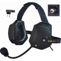 

Eartec Xtreme Double Ear Heavy Duty Shell Mount PTT Headset with Mic and Motorola 2-Pin Connector for Wireless Radio