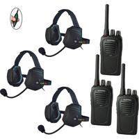 

Eartec SC-1000 3-User Two-Way Radio System with 3x XTreme Inline PTT Headsets