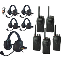 

Eartec SC-1000 5-User Two-Way Radio System with 5x XTreme Inline PTT Headsets