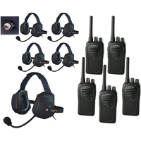 

Eartec SC-1000 5-User Two-Way Radio System with 5x XTreme Shell Mount PTT Headsets