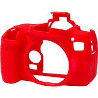 

easyCover Silicon Case for Canon 760D, Rebel T6S Cameras, Red