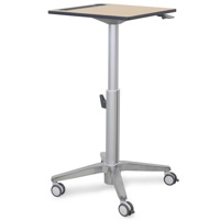 

Ergotron Sit-Stand Mobile Desk, Fusion Maple