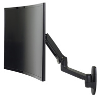 

Ergotron LX Wall Mount Single Monitor Arm, Matte Black