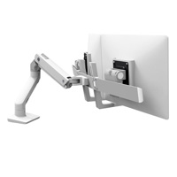 

Ergotron HX Desk Mount Dual Monitor Arm, White