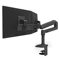 

Ergotron LX Desk Dual Direct Arm with 2x Desk Clamp, Matte Black