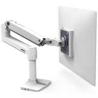 

Ergotron LX Desk Mount Monitor Arm with 2x Desk Clamp, White