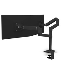 

Ergotron LX Dual Stacking Monitor Arm, Matte Black