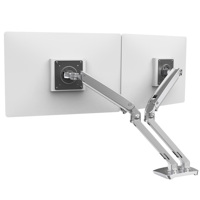 

Ergotron MXV Desk Mount Dual Monitor Arm, Polished Aluminum