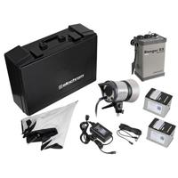 

Elinchrom Ranger RX Speed AS 1100W/s Asymmetrical Battery Powered Pack Kit, Includes Ranger S Head, 7" Grid Reflector, 33" Umbrella Varistar Set, Sync Cable PC-Amphenol, Hard Shell Case