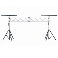 

Eliminator E-116 10' Portable Trussing System, Includes 2x T-Bars, 4x Side Mount T-Collars, 2x 5" Truss I-Beam Sections, 2x 9" Tri-Pod Stands, 6x Safety Pins
