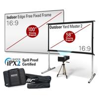 

Elite Projector MosicGo 360 Lite Series Ultra-Short Throw Projector with 58" Outdoor Screen and 100" Indoor Frame Screen