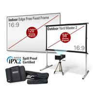 

Elite Projector MosicGo 360 Lite Series Ultra-Short Throw Projector with 58" Outdoor Screen and 120" Indoor Frame Screen