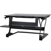 

Ergotron WorkFIT-TLE Sit-Stand Desktop Work Station, Screen Size: up to 30" Table Top, Black