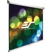 

Elite Screens Manual B Series MaxWhite B 120" 16:9 4K Ultra HD Wall/Ceiling Mount Manual Projector Screen with Auto Lock, Black