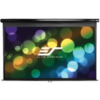 

Elite Screens Manual Series MaxWhite 95" 2.35:1 4K Ultra HD Wall/Ceiling Mount Manual Projector Screen with Auto Lock, Black