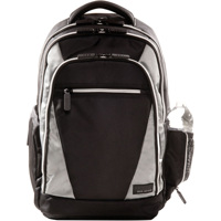 

ECO STYLE Sports Voyage Backpack with Bottle Holder for Up to 16.4" Laptop, Black/Platinum