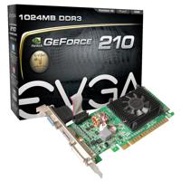 

EVGA GeForce 210 1024MB Graphics Card, DDR3, PCI Express 2.0x16, 240Hz Refresh Rate, HSF Cooling