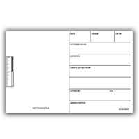 

Evident 5x8" Backing Card for Latent/Palm Prints/Footwear Impressions, Black, Pack of 100