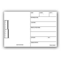 

Evident 4x6" White Latent Print Backing Card, Pack of 100