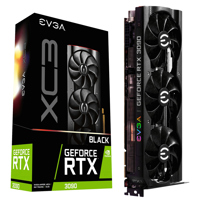 

EVGA GeForce RTX 3090 XC3 24GB GDDR6X Black Gaming Graphics Card, iCX3 Cooling, ARGB LED