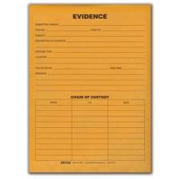 

Evident 3.5x6.5" Paper Evidence Envelopes, 100 Pack