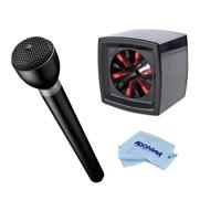 

Electro-Voice Omnidirectional Interview Microphone with Long Handle - With Rycote Square Mic Flag for Reporter Mics Ranging 19 to 38mm (0.74-1.49"), Black, Microfiber Cloth