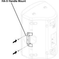 

Telex HA-5 VSA-1 Handle Adaptor for ZX4 and ZX5 Loudspeakers