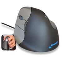

Evoluent Evoluent VM4L VerticalMouse 4 USB Left Hand Handshake Grip Mouse, Silver/Black