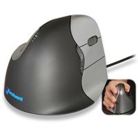 

Evoluent Evoluent VM4R VerticalMouse 4 USB Right Hand Handshake Grip Mouse, Silver/Black