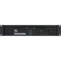 

Electro-Voice PA2450L Dual-Channel Power Amplifier, 2x 450W at 4Ohms, 2 RU Chassis, <10Hz-40kHz Frequency Response, >20KOhms Balanced Input Impedance