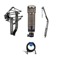 

Electro-Voice RE27N/D Cardioid Variable-D N/DYM Voiceover/Instrument Mic with Internal Pop Filter, 45Hz-20000Hz, Bundle With E-V 309A Shock Mount, On-Stage MBS5000 Broadcast Boom Arm, 20' XLR Cable