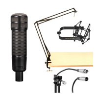 

Electro-Voice RE320 Variable-D Dynamic Vocal and Instrument Microphone + On-Stage MBS5000 Broadcast Arm with XLR Cable + H&A Microphone + H&A Microphone Suspension Shockmount