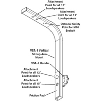 

Telex VSA-1 Strong Arm Mount for PX1122M, PX1152M, ZX4/5 and Plasma P1 Loudspeakers