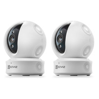 

EZVIZ 2 Pack ez360 1080p HD Pan/Tilt/Zoom WiFi Home Security Camera, Auto Motion Tracking, White