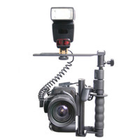 

RPS Studio Rotating Flash Bracket with iTTL Cord for Nikon Digital SLR Cameras with 10 Pin Connectors (D100, D200,D300,D700 & D3)