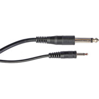 

RPS Studio 3.5 Mini to 1/4" Mono, 16" Straight Flash Sync Cord, #RS-8514 - (Equivalent of Pocket Wizard MP1 Cord)